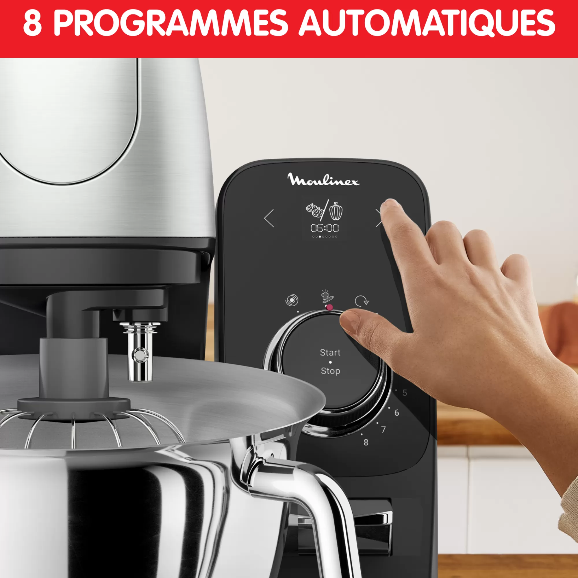 Moulinex Coach, Robot Pâtissier, 8 Programmes, Coaching Sur L'app Gratuite, Pinceau + Maryse- Robots Pâtissiers | Robots Pâtissiers