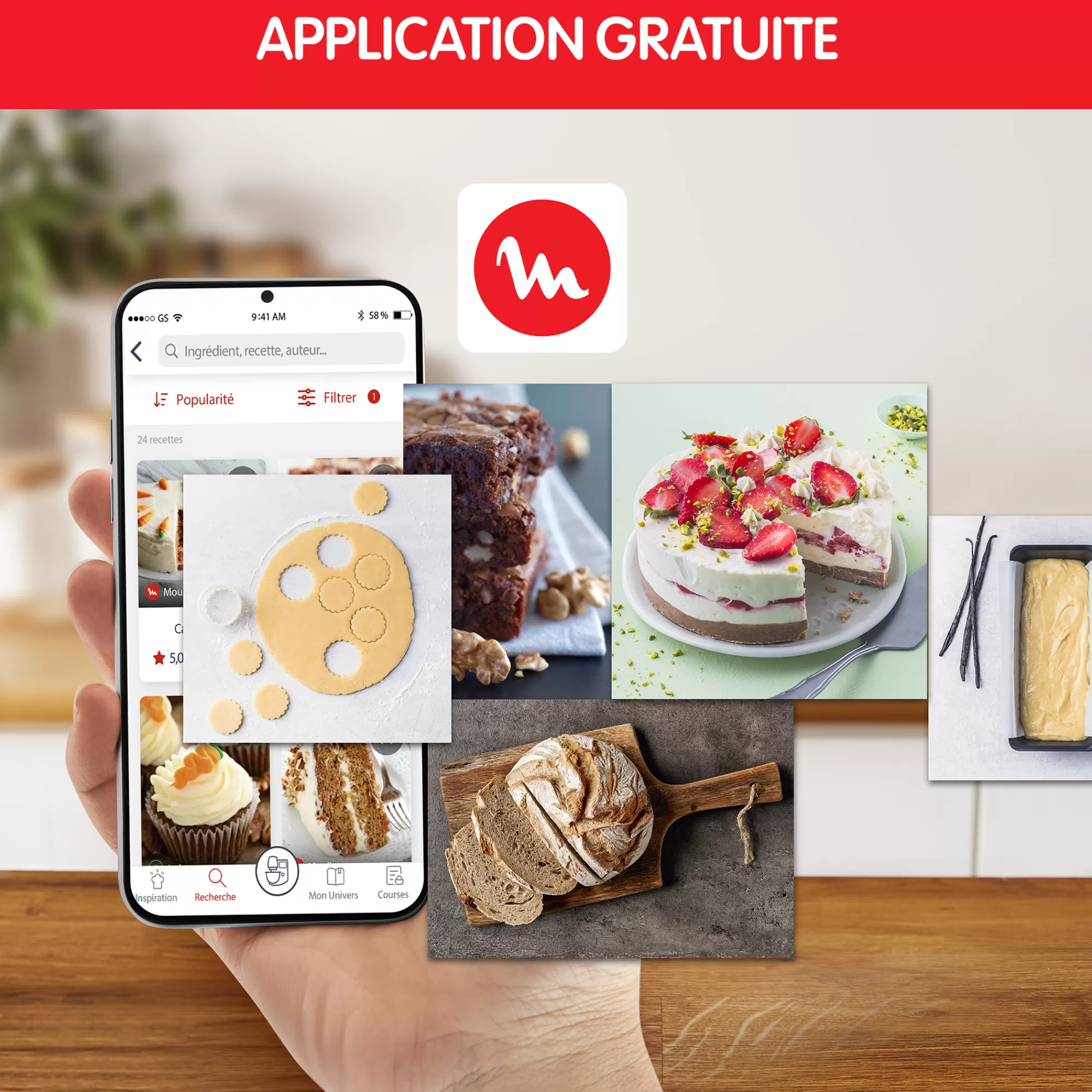 Moulinex Coach, Robot Pâtissier, 8 Programmes, Coaching Sur L'app Gratuite, Pinceau + Maryse- Robots Pâtissiers | Robots Pâtissiers