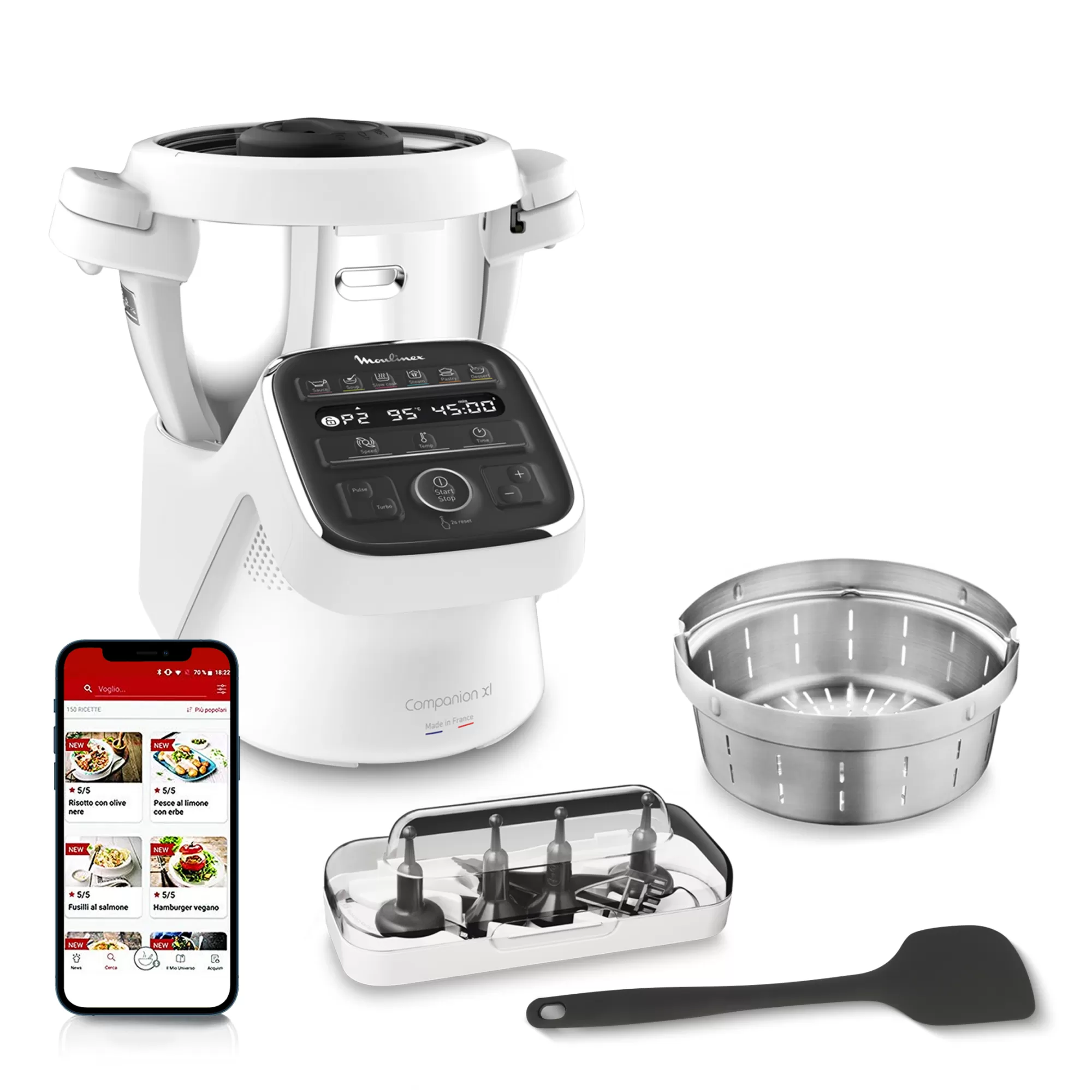 Moulinex Companion XL 1550W Blanc- Robots Cuiseurs Multifonctions | Companion - Robots Cuiseurs