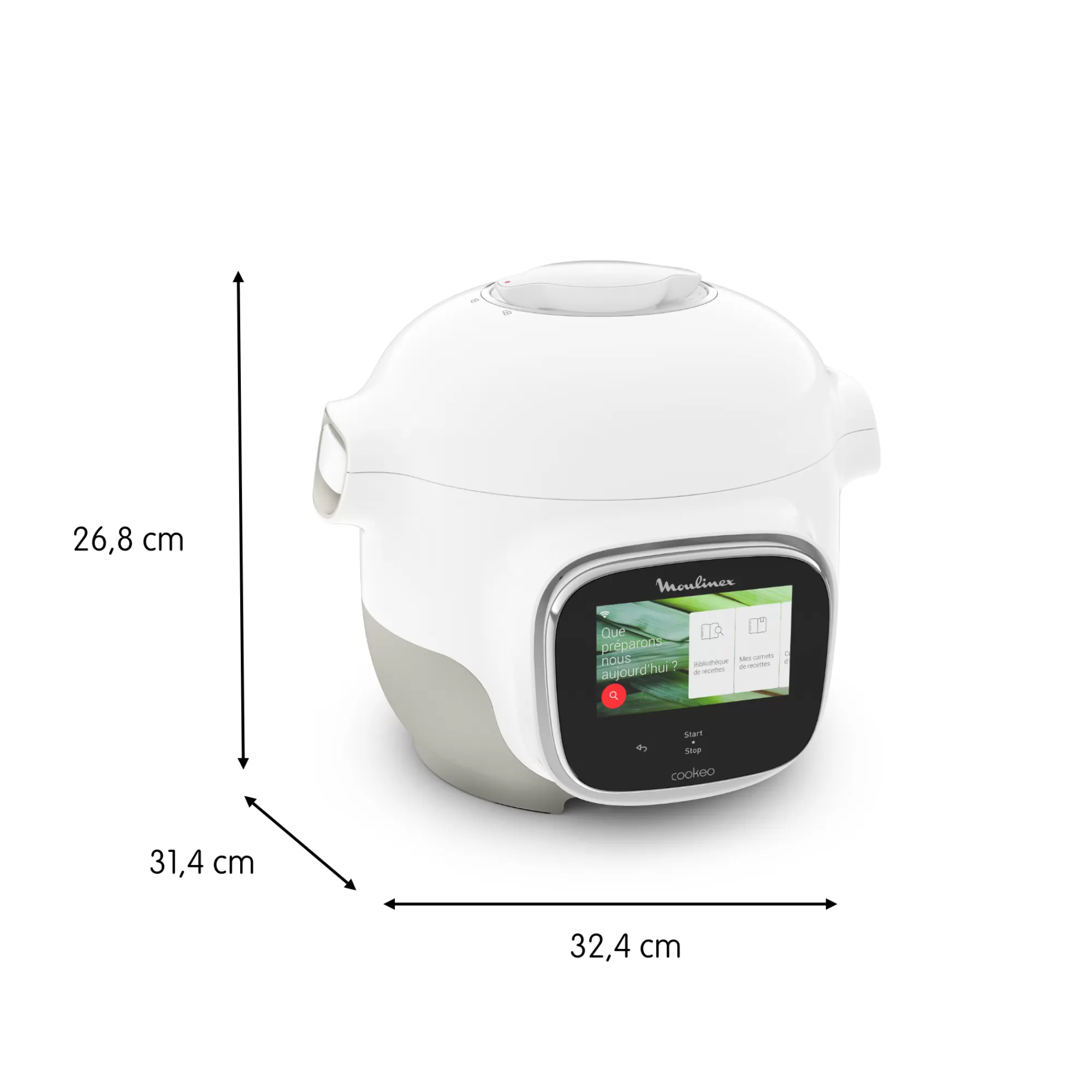Moulinex Cookeo Touch Mini, Multicuiseur Connecté, 3L (2 Pers.), écran Tactile- Cookeo - Multicuisseurs Intelligents | Cookeo - Multicuisseurs Intelligents