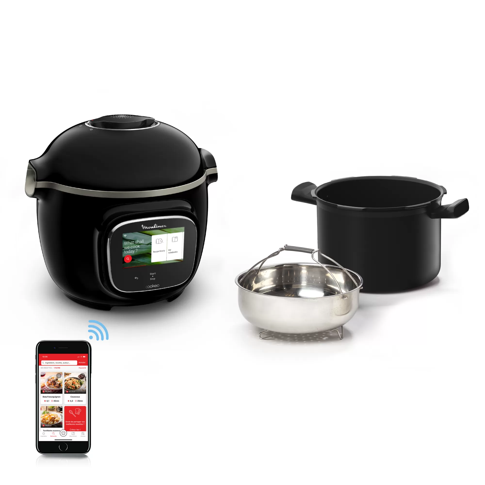 Moulinex Cookeo Touch Wifi Noir- Cookeo - Multicuisseurs Intelligents | Cookeo - Multicuisseurs Intelligents