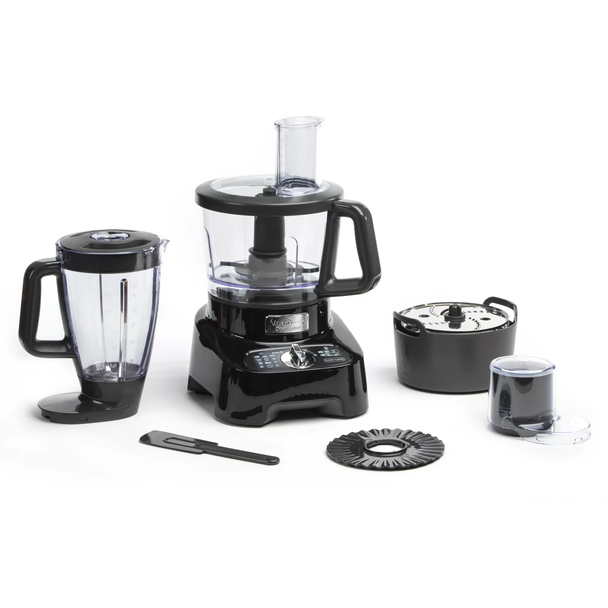 Moulinex DOUBLE FORCE 1000 W NOIR + 8 Accessoires- Robots Multifonctions