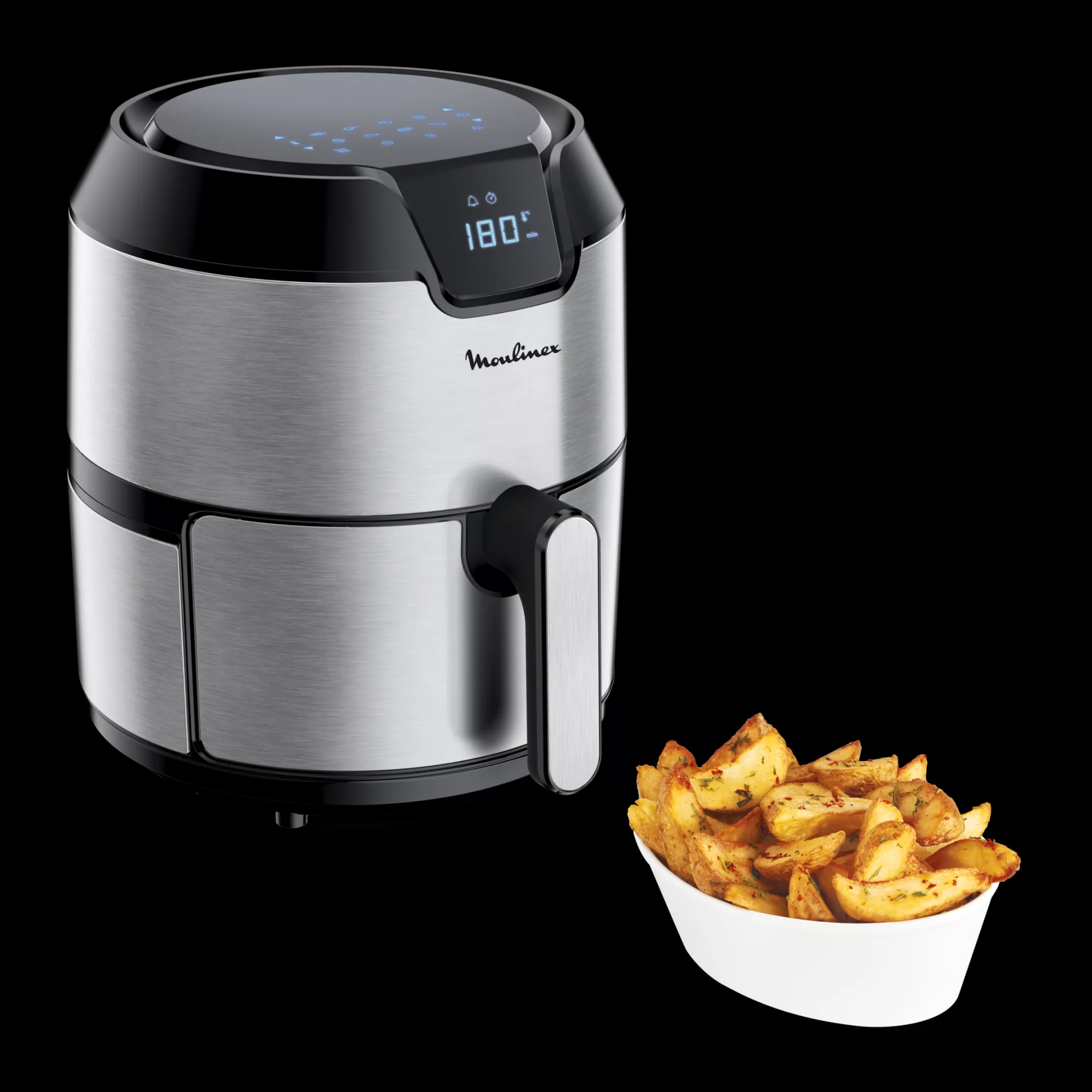 Moulinex Easy Fry Deluxe, Friteuse à Air, 8 Programmes- Air Fryers - Friteuses Sans Huile