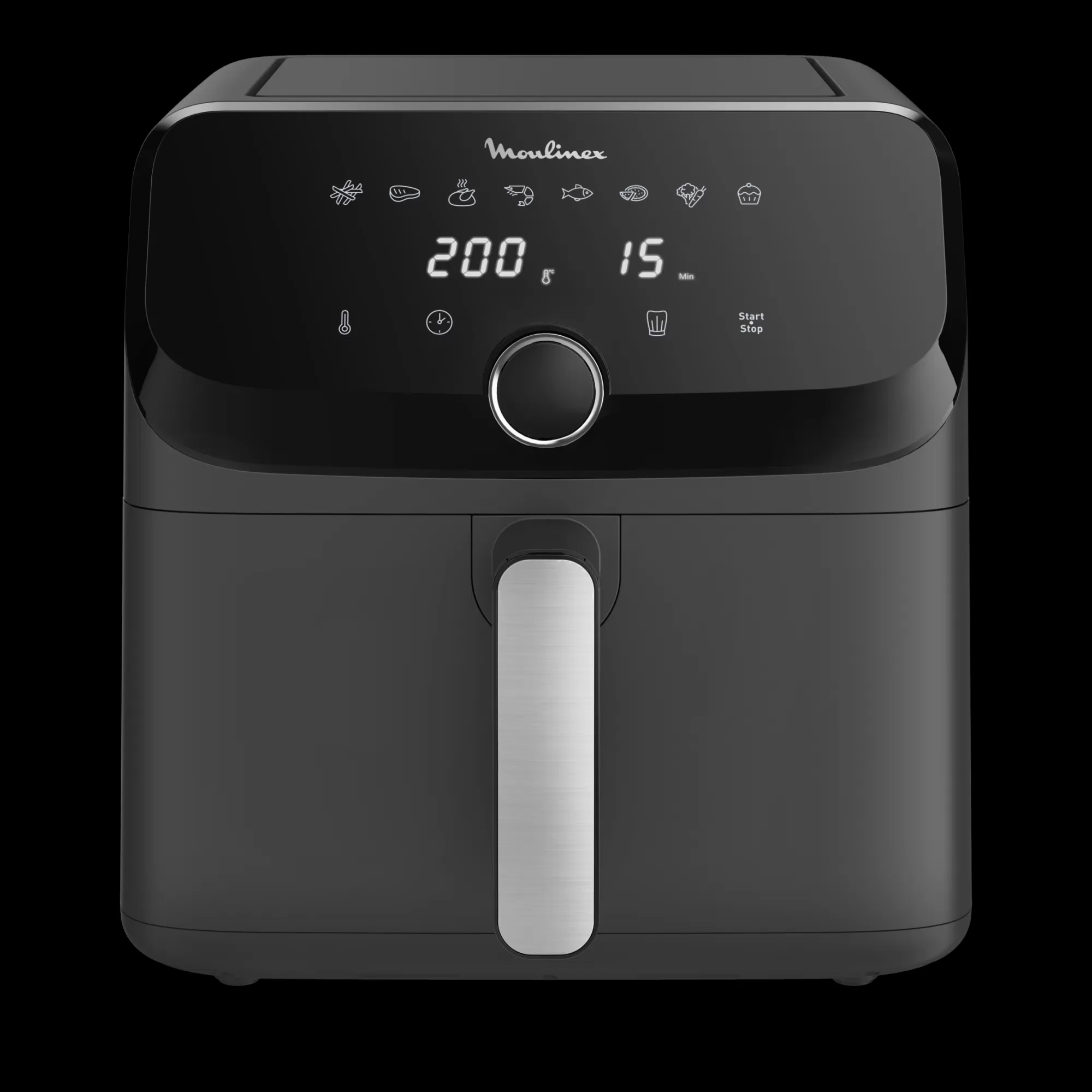 Moulinex Easy Fry Mega , Friteuse Sans Huile, Air Fryer Très Grande Capacité De 7.5L, 8programmes Prédéfinis- Air Fryers - Friteuses Sans Huile