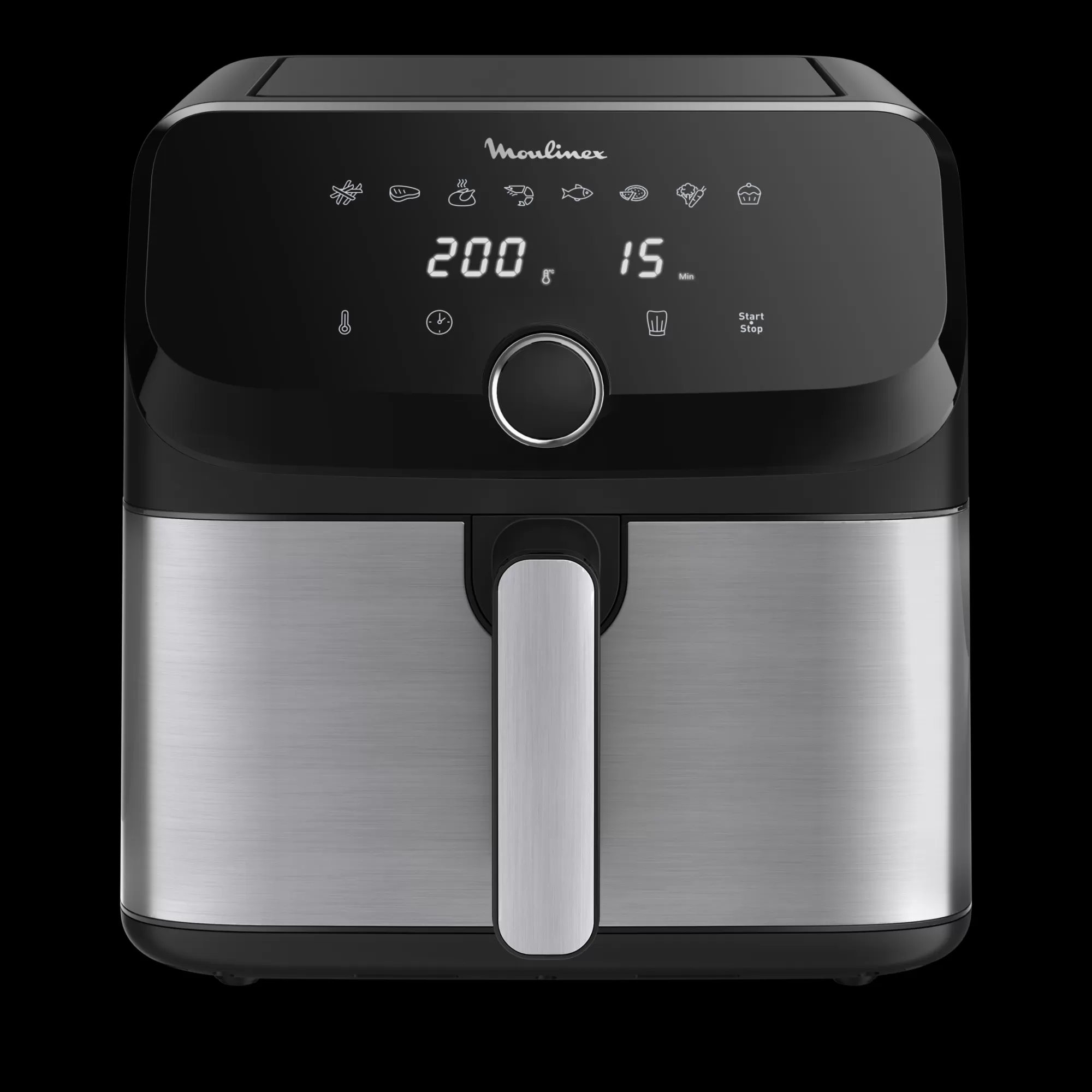 Moulinex Easy Fry Mega , Friteuse Sans Huile, Air Fryer Très Grande Capacité De 7.5L, 8programmes Prédéfinis- Air Fryers - Friteuses Sans Huile