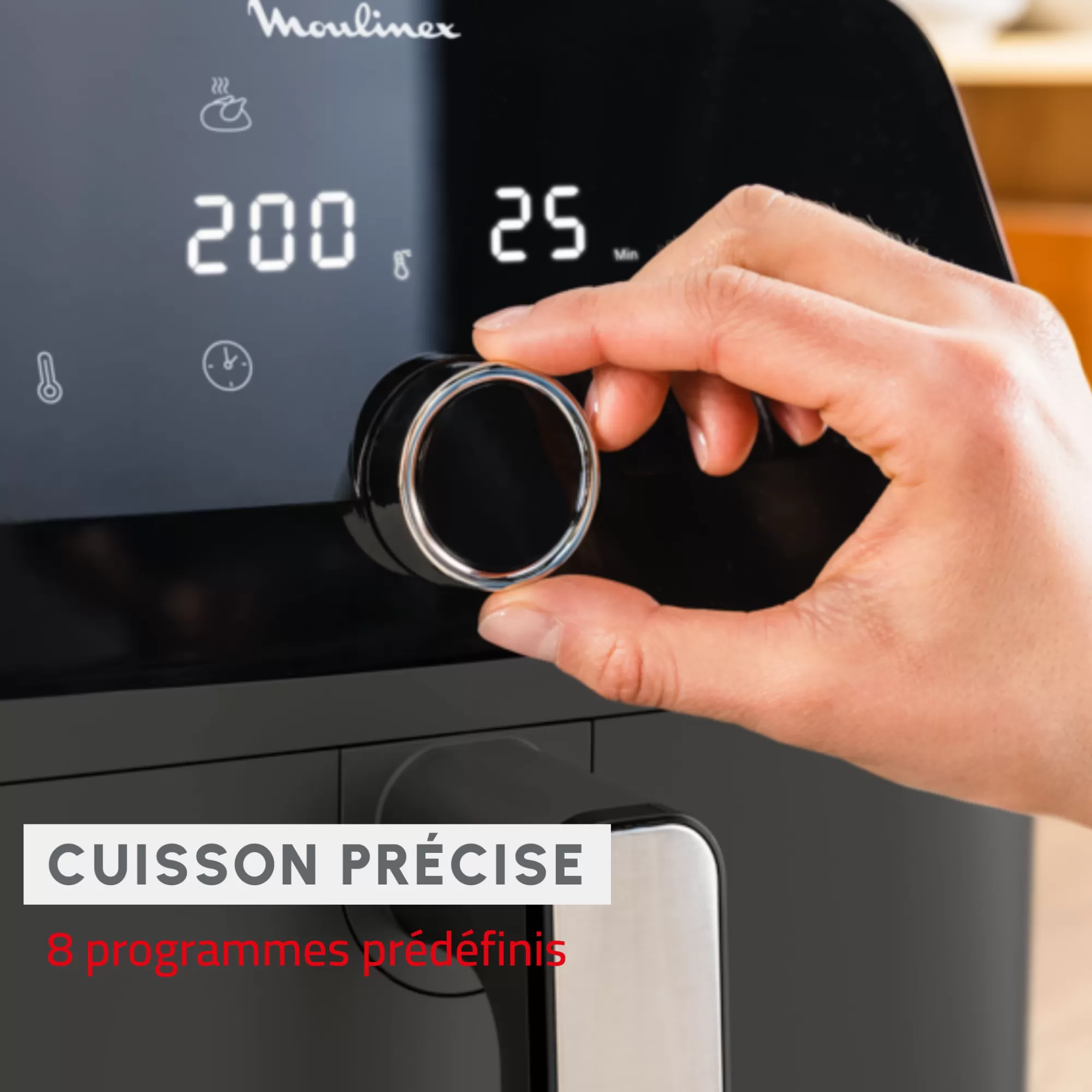 Moulinex Easy Fry Mega , Friteuse Sans Huile, Air Fryer Très Grande Capacité De 7.5L, 8programmes Prédéfinis- Air Fryers - Friteuses Sans Huile