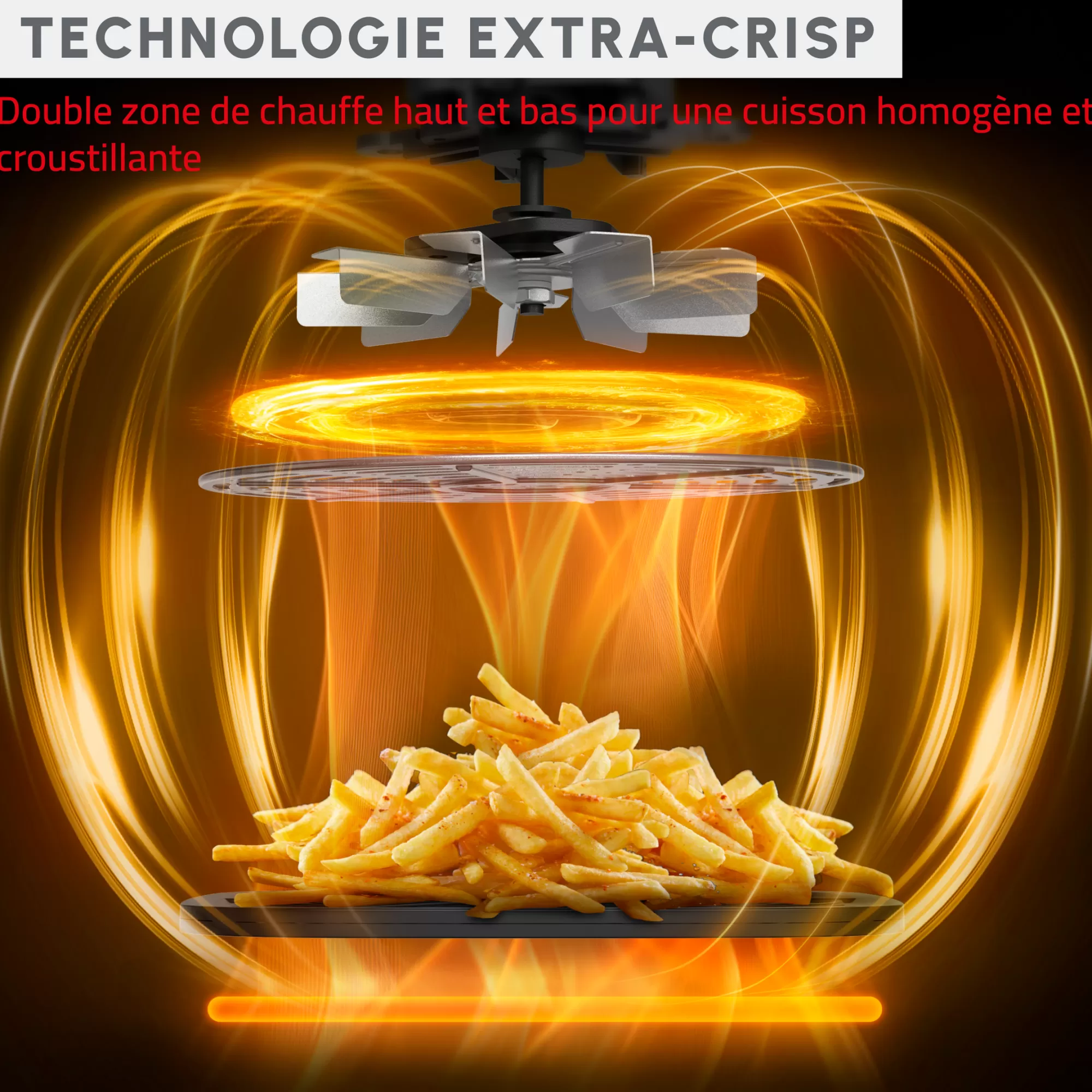 Moulinex Easy Fry XL Surface, Grande Surface De Cuisson, Format Compact, Hublot- Fours | Air Fryers - Friteuses Sans Huile