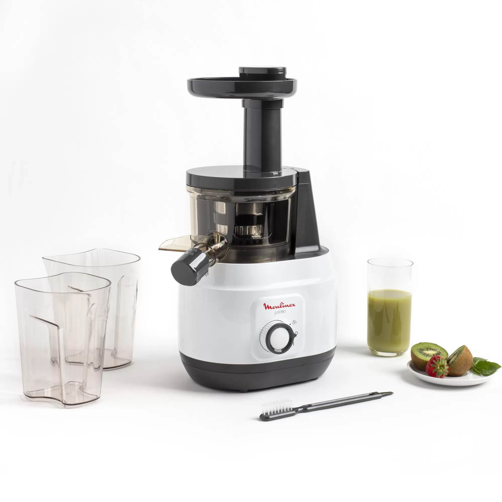 Moulinex Extracteur De Jus Juiceo Blanc- Sets Petit Déjeuner | Extracteurs De Jus & Centrifugeuse