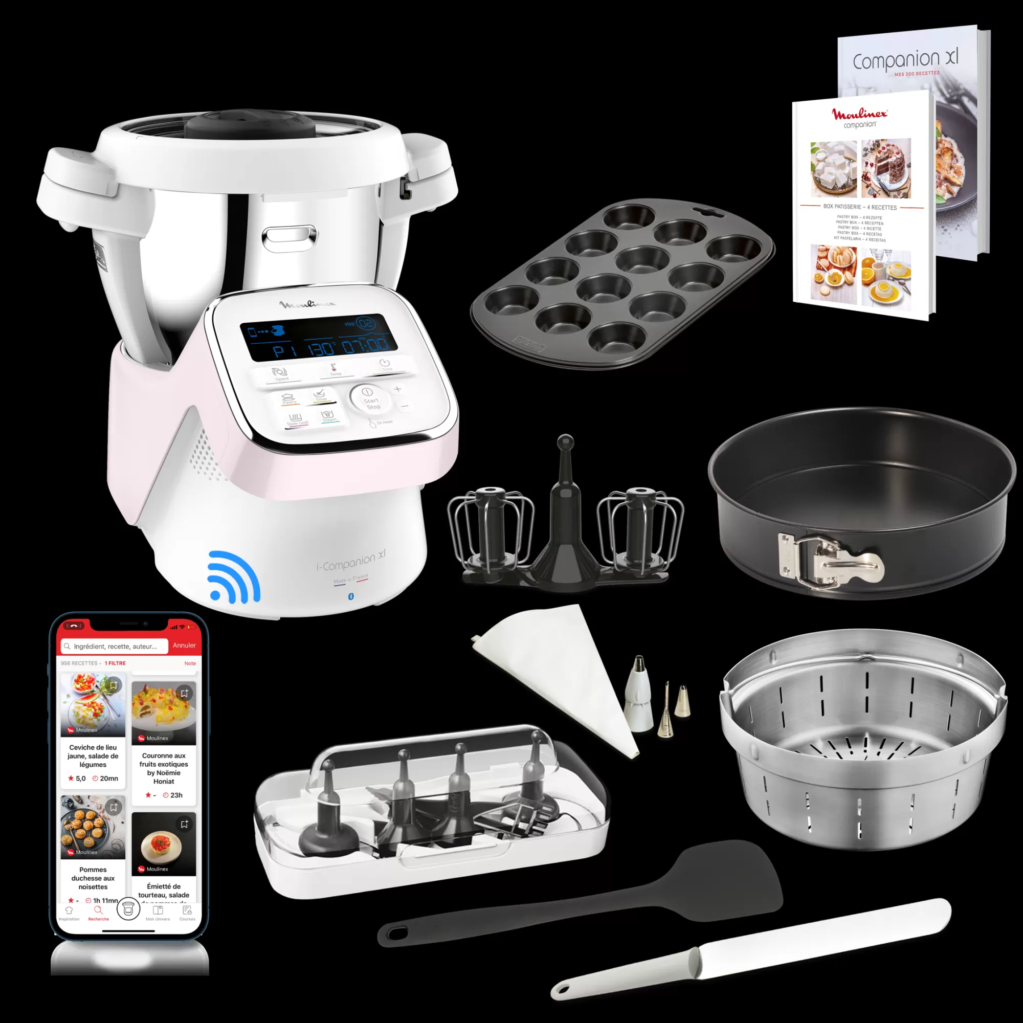 Moulinex I Companion XL, Robot Cuiseur Multifonction Connecté, Kit Pâtisserie- Robots Cuiseurs Multifonctions | Companion - Robots Cuiseurs