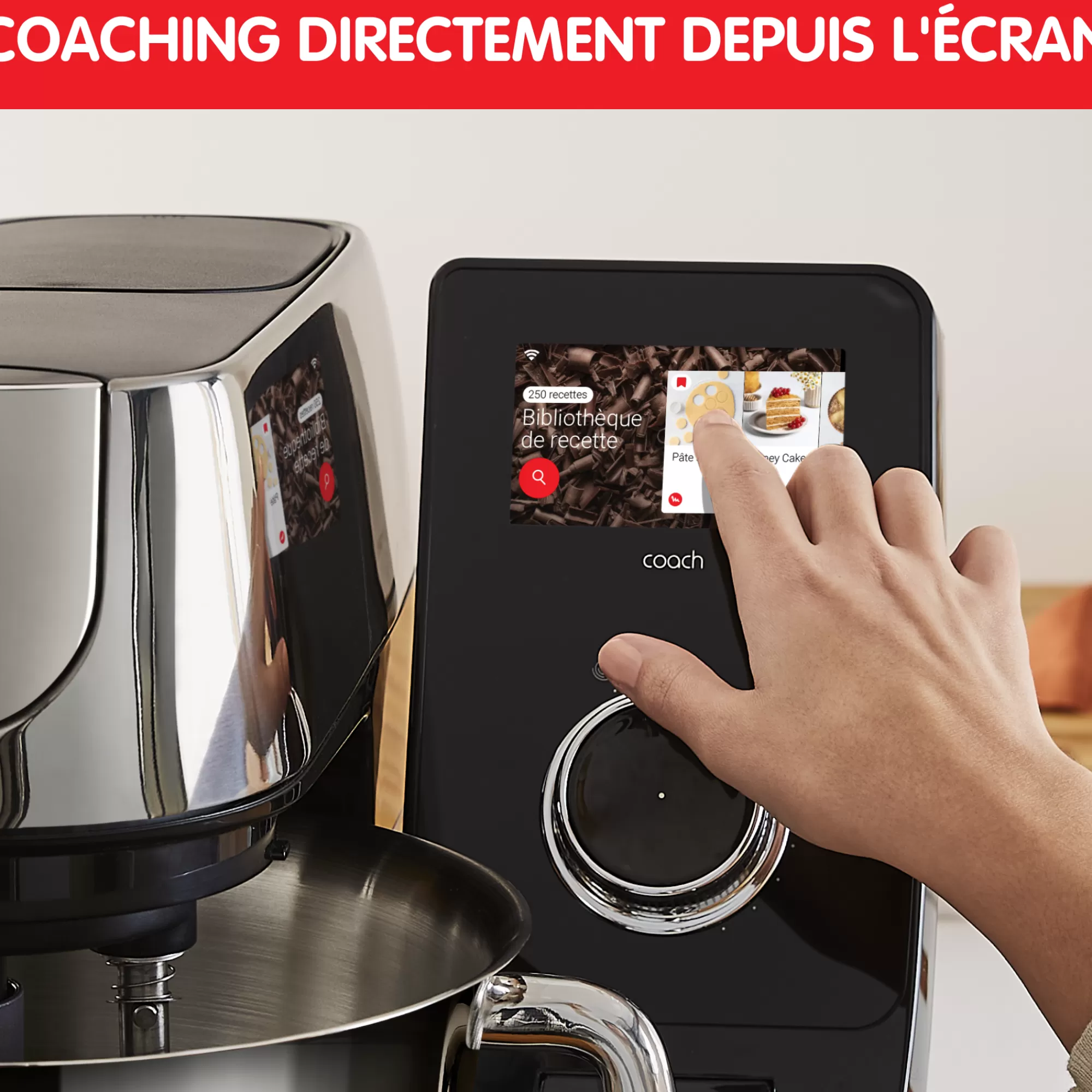Moulinex I-Coach Touch, Robot Pâtissier Connecté, Coaching Sur L’écran, 21 Programmes, Balance- Robots Pâtissiers | Robots Pâtissiers
