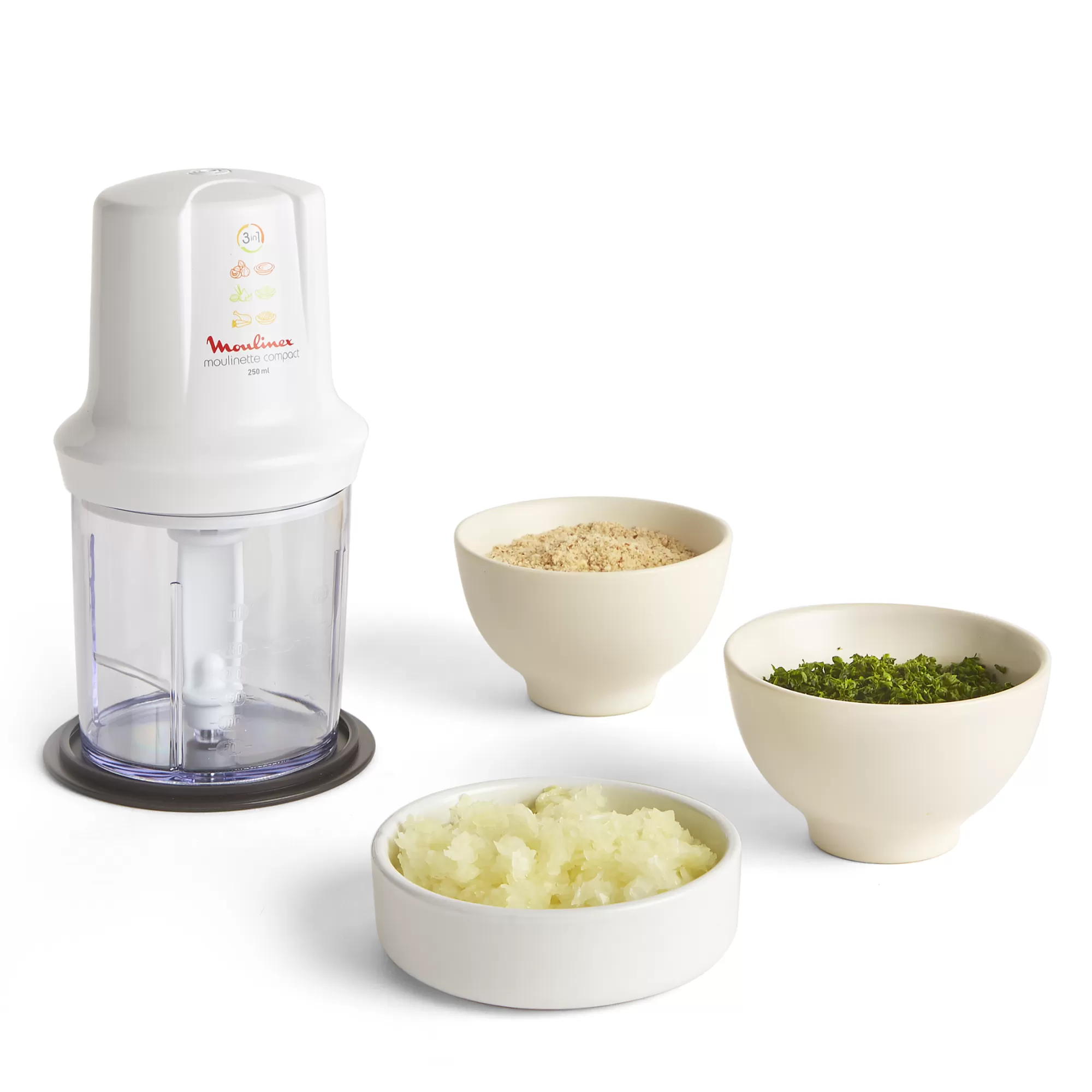 Moulinex Multimoulinette Compact 350 W Blanc- Hachoirs & Râpes À Légumes