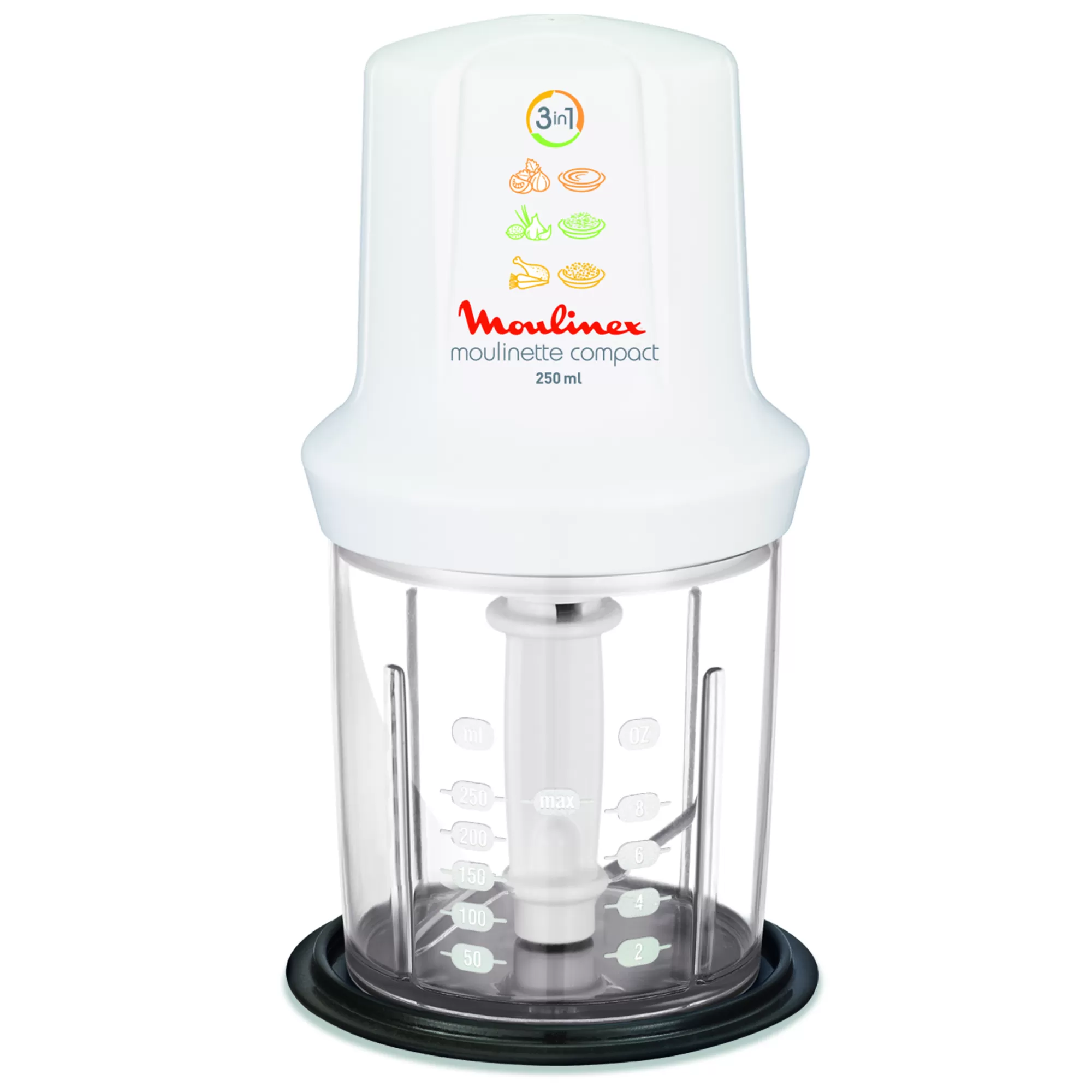 Moulinex Multimoulinette Compact 350 W Blanc- Hachoirs & Râpes À Légumes