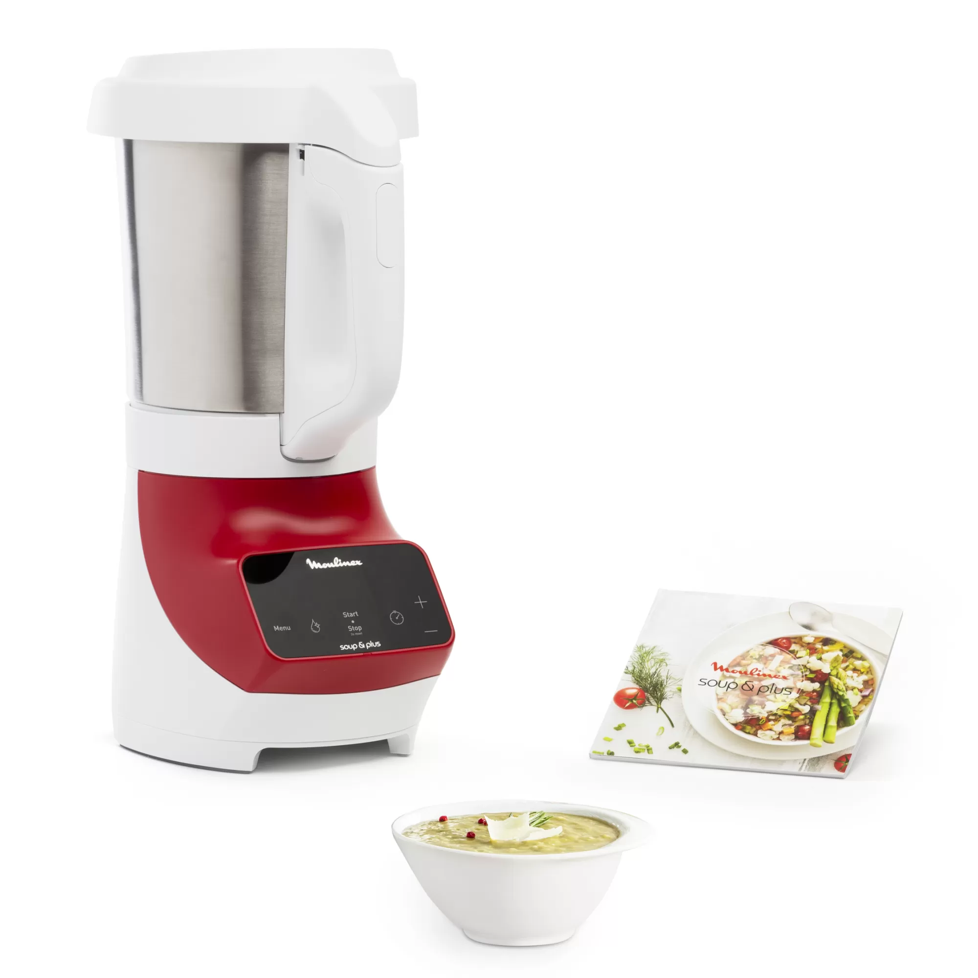 Moulinex Soup&plus Rouge 1100 W- Blenders Chauffants Et Soup Makers