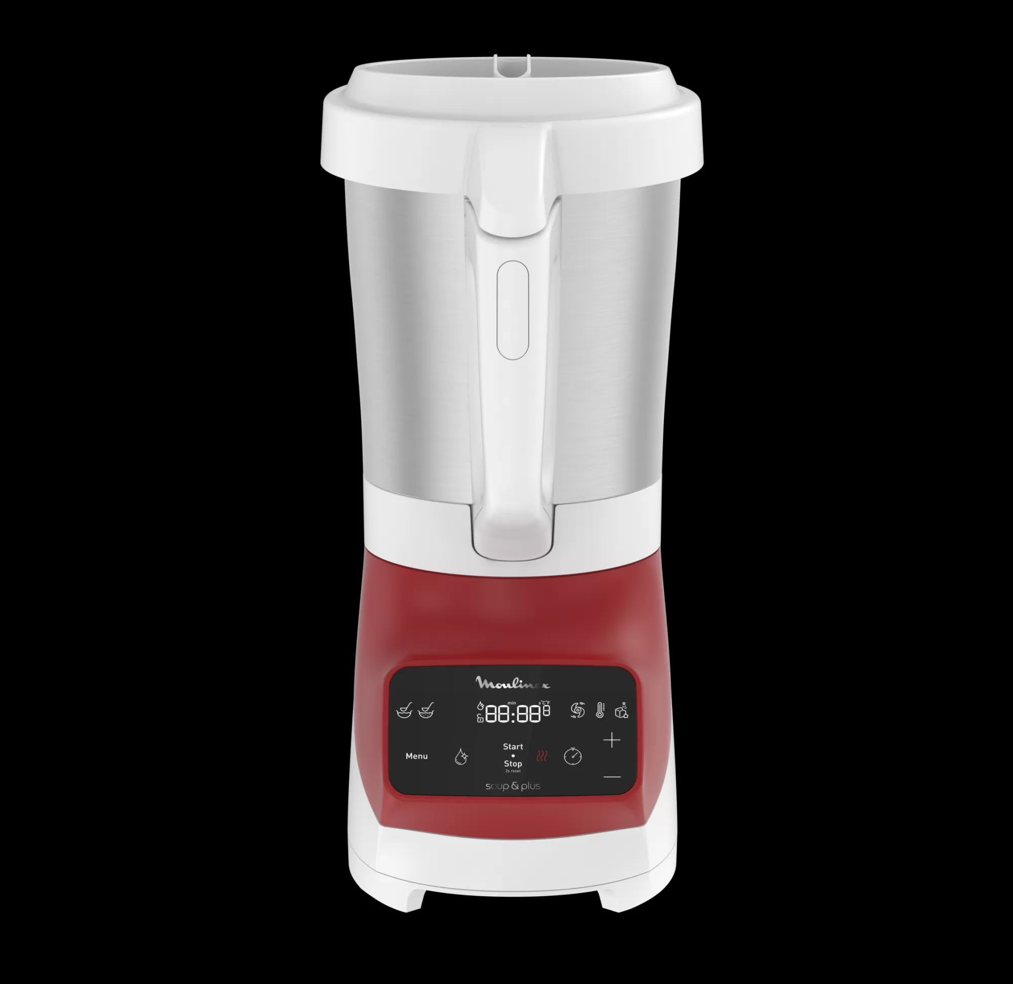 Moulinex Soup&plus Rouge 1100 W- Blenders Chauffants Et Soup Makers