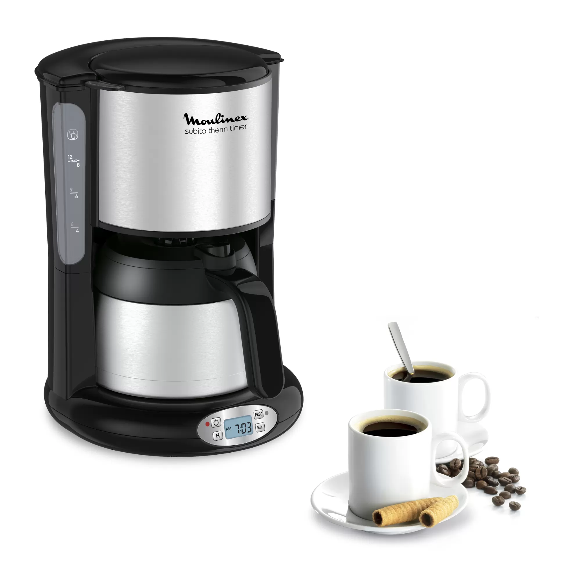 Moulinex Subito Isotherme Programmable Inox- Cafetières | Sets Petit Déjeuner